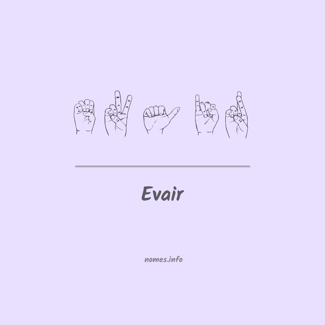 Evair em Libras