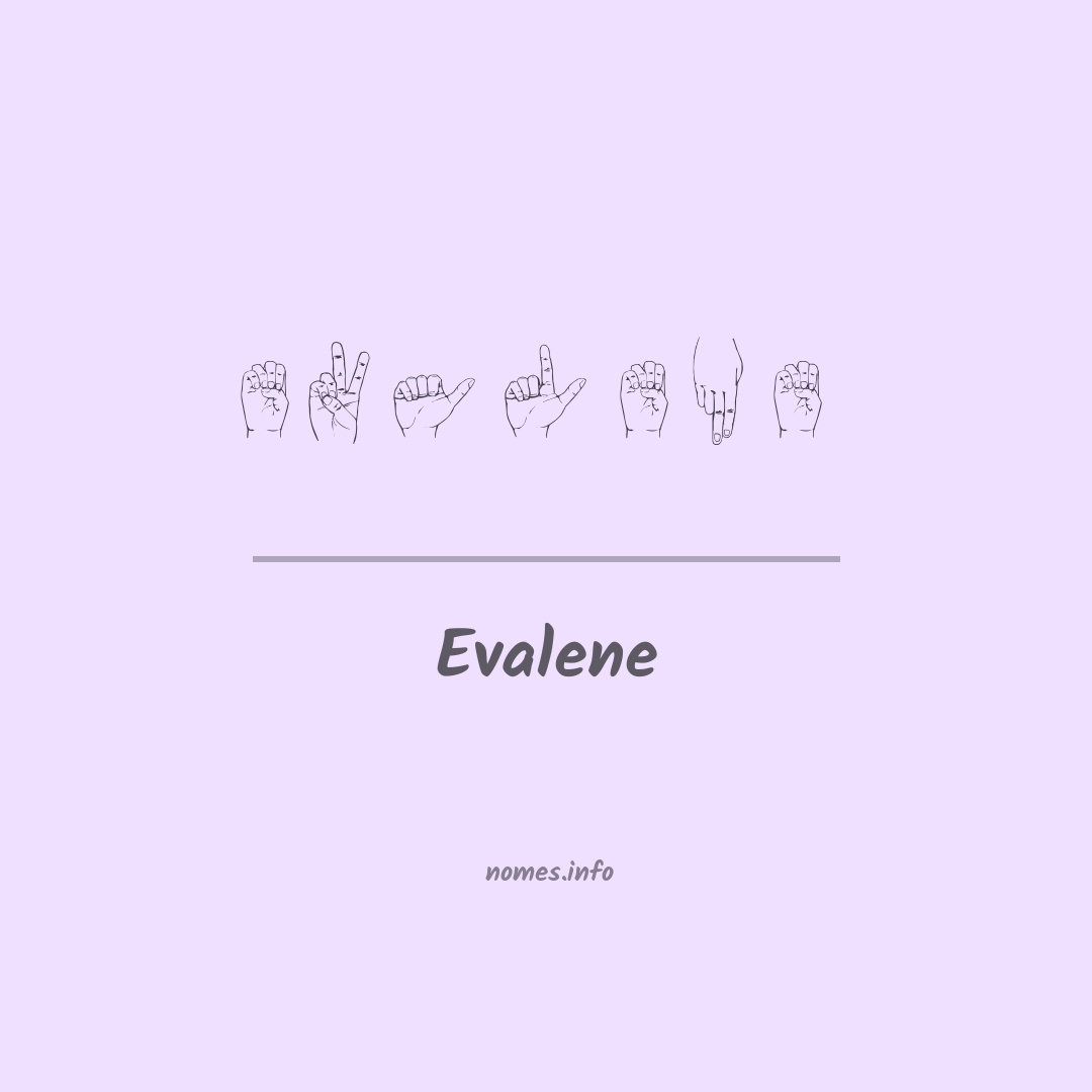 Evalene em Libras