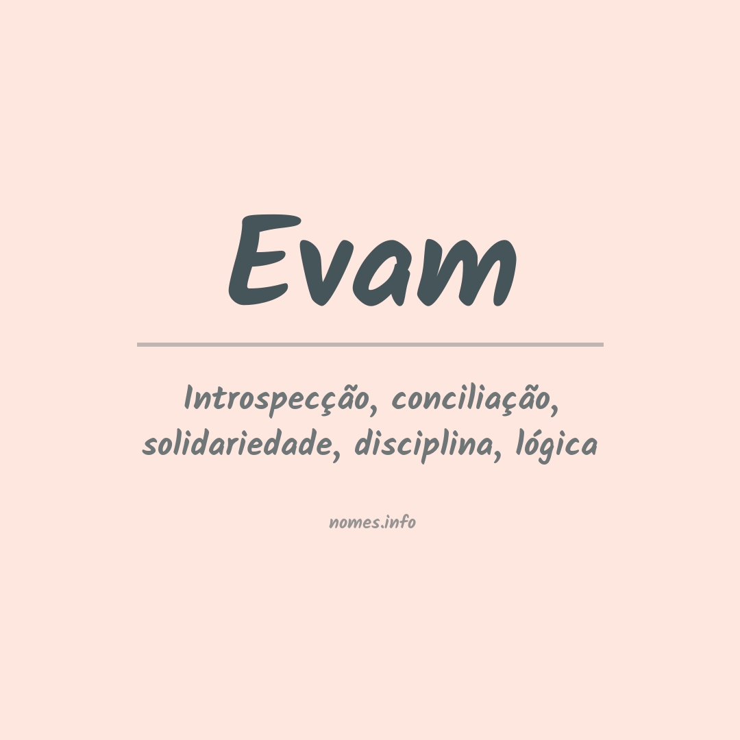 Significado do nome Evam