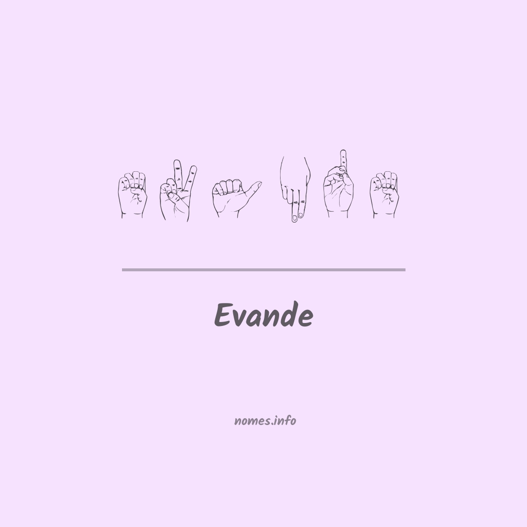 Evande em Libras