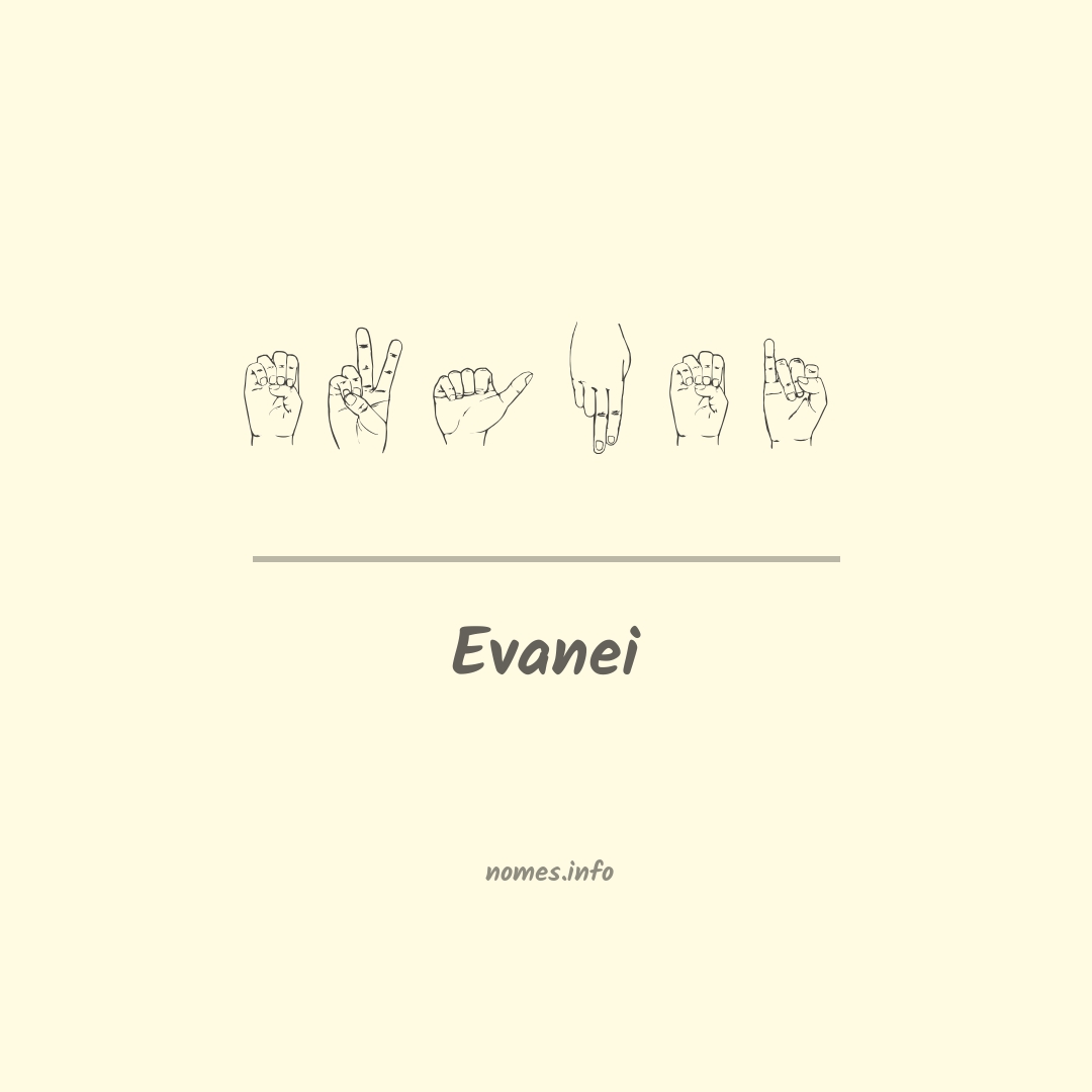 Evanei em Libras