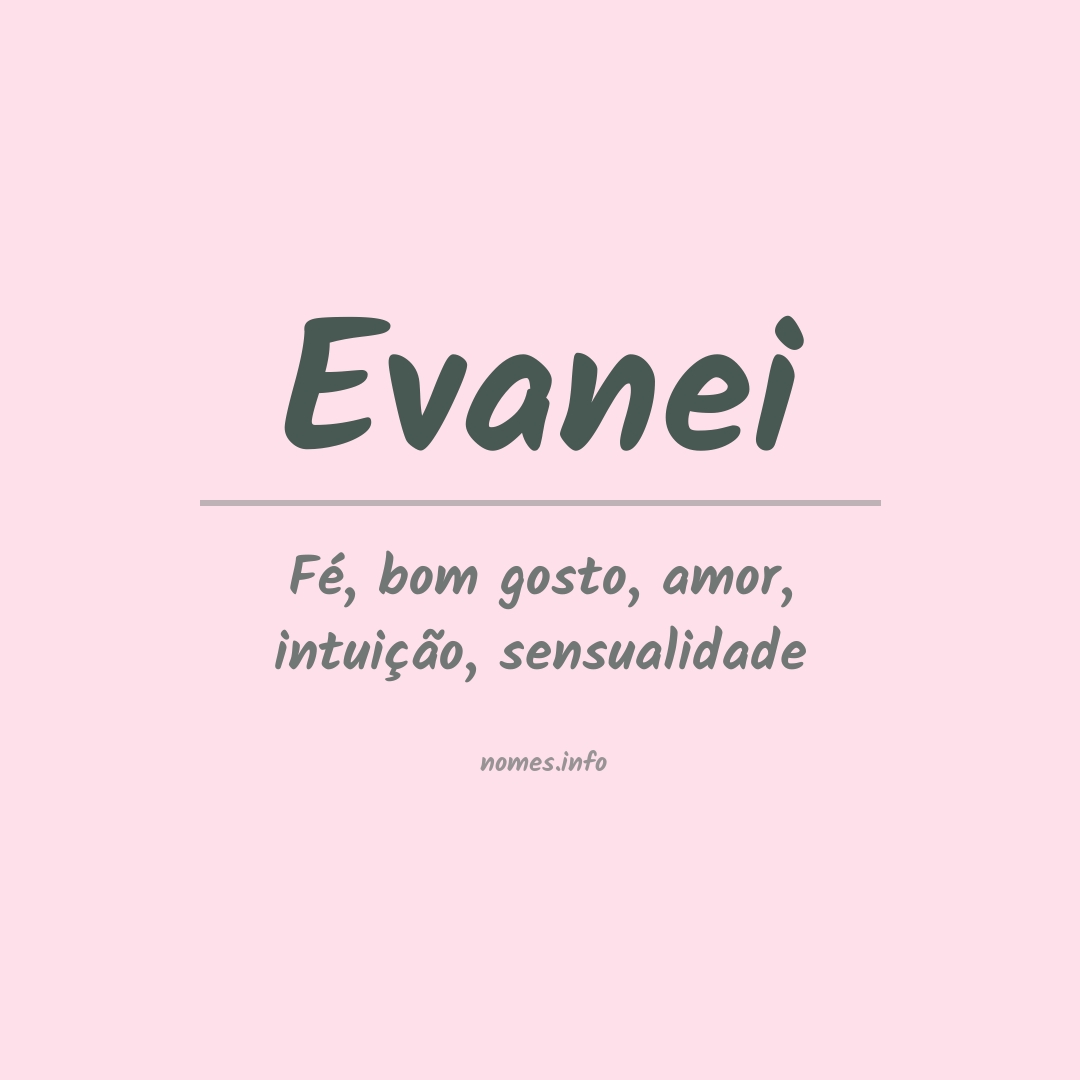 Significado do nome Evanei
