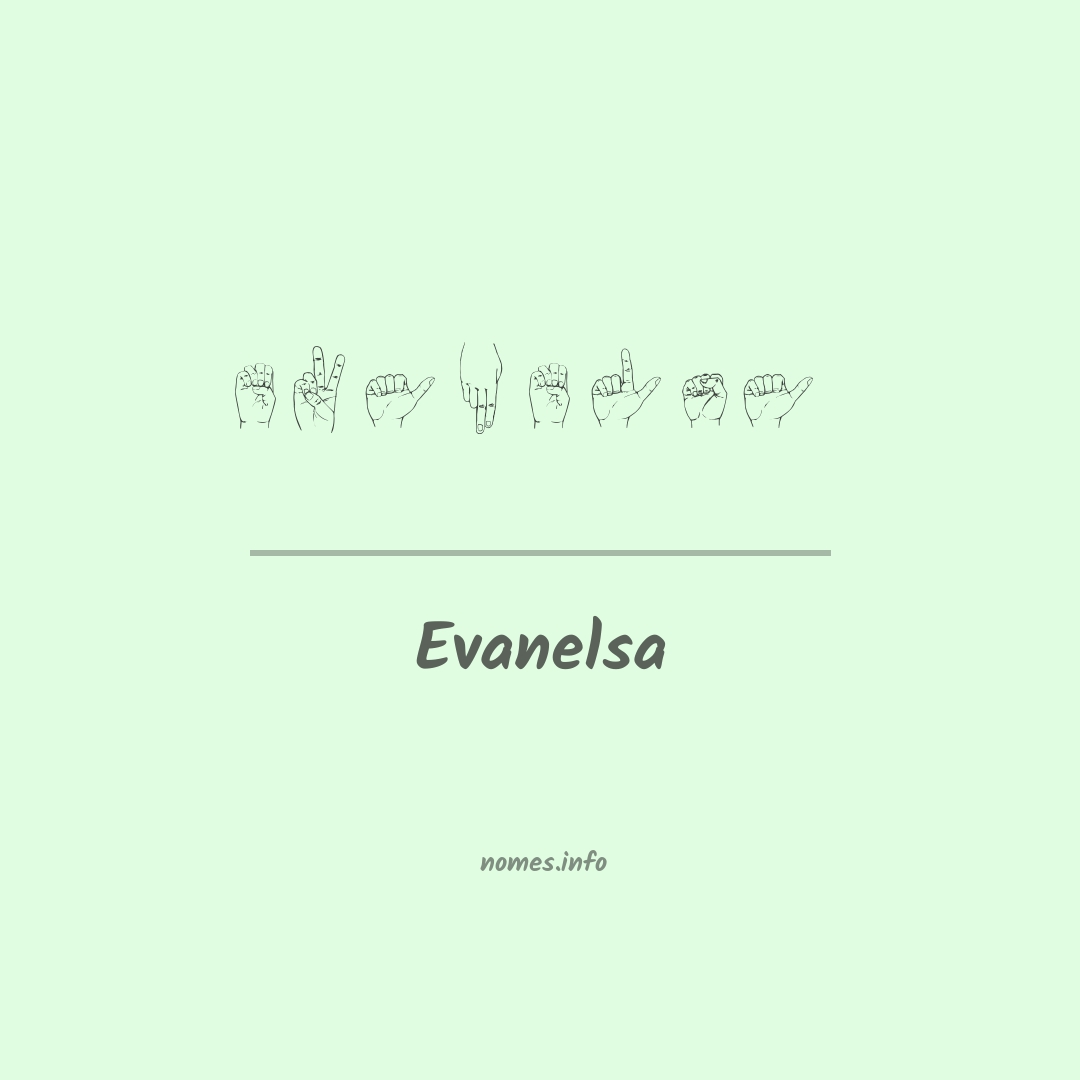 Evanelsa em Libras