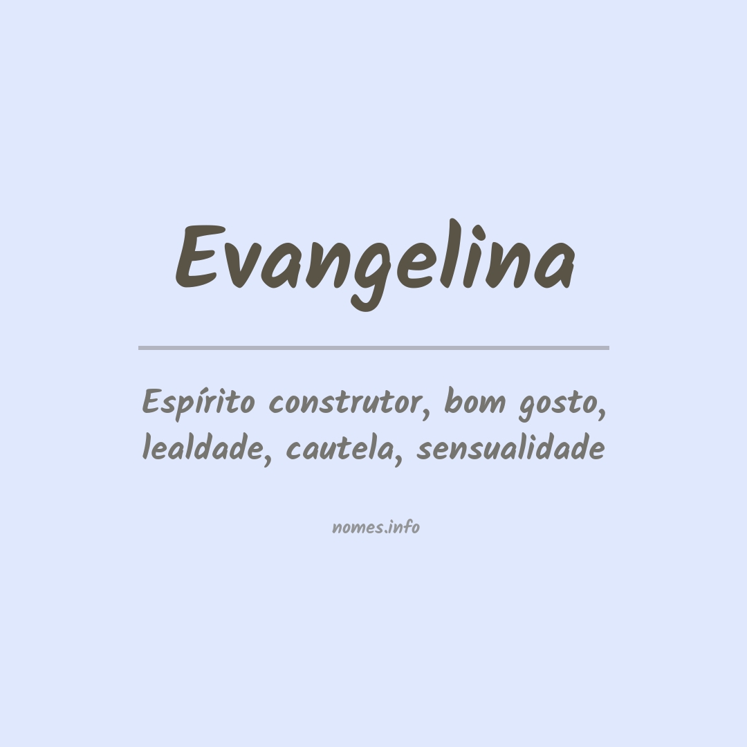 Significado do nome Evangelina