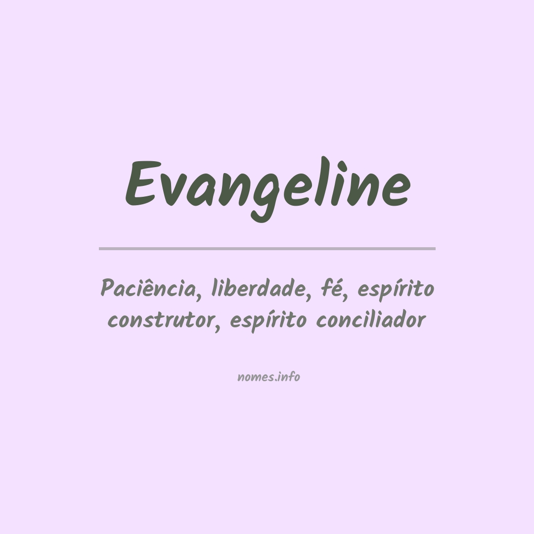 Significado do nome Evangeline