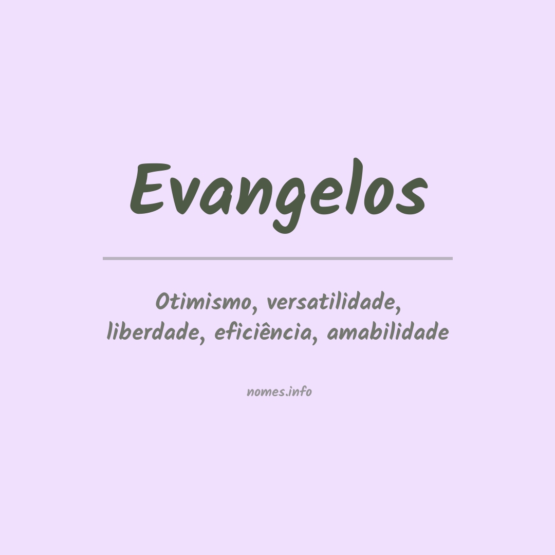 Significado do nome Evangelos