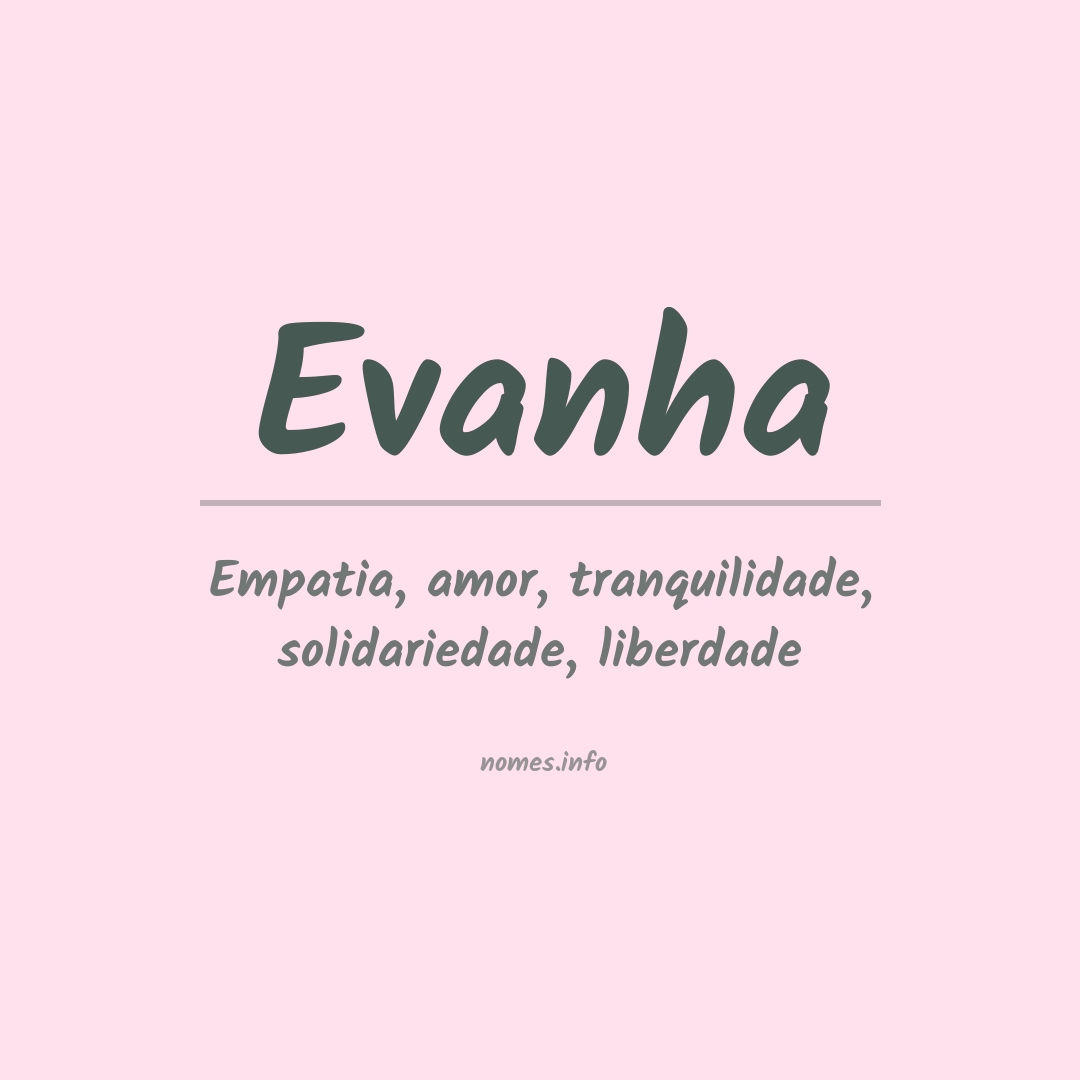 Significado do nome Evanha
