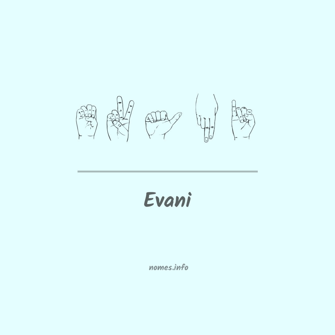 Evani em Libras