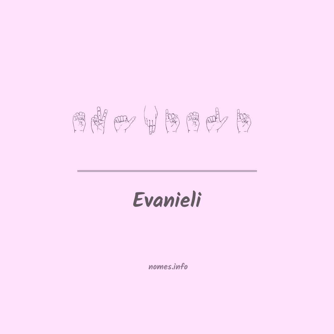 Evanieli em Libras