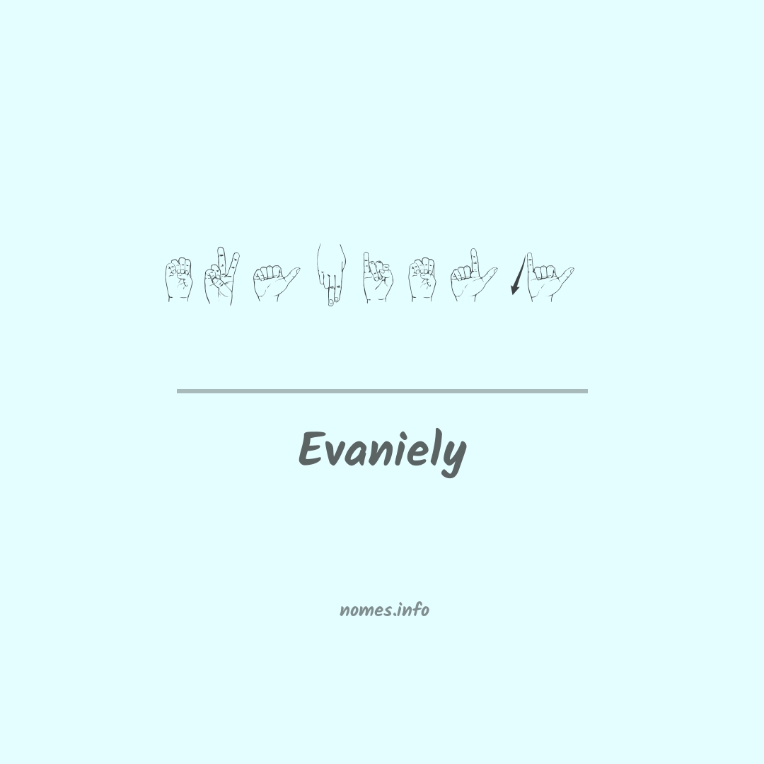 Evaniely em Libras