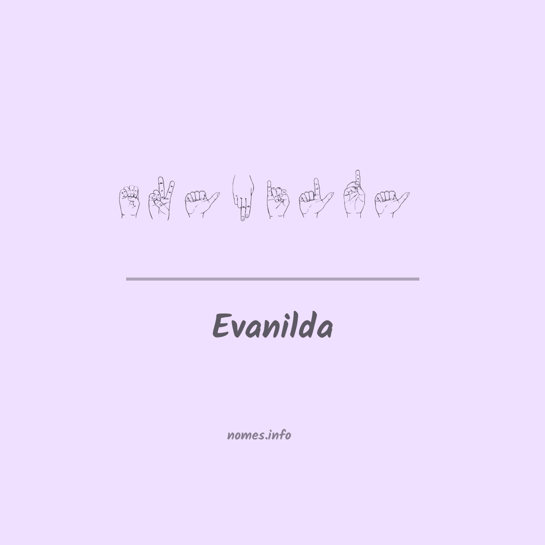 Evanilda em Libras
