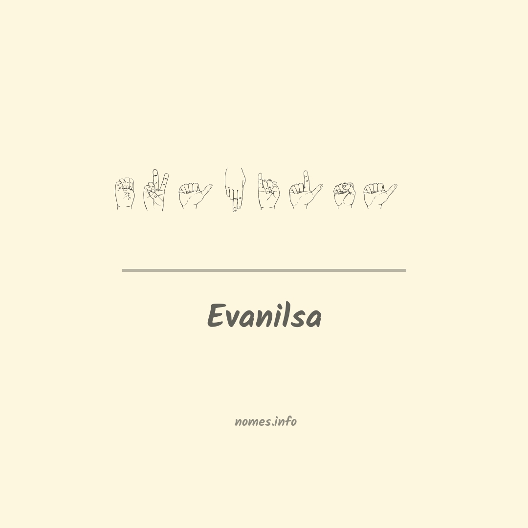 Evanilsa em Libras