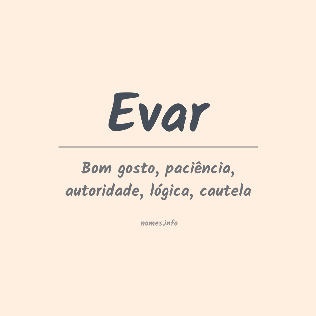 Significado do nome Evar