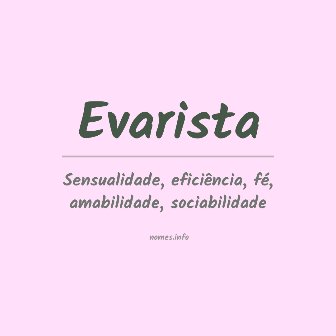 Significado do nome Evarista