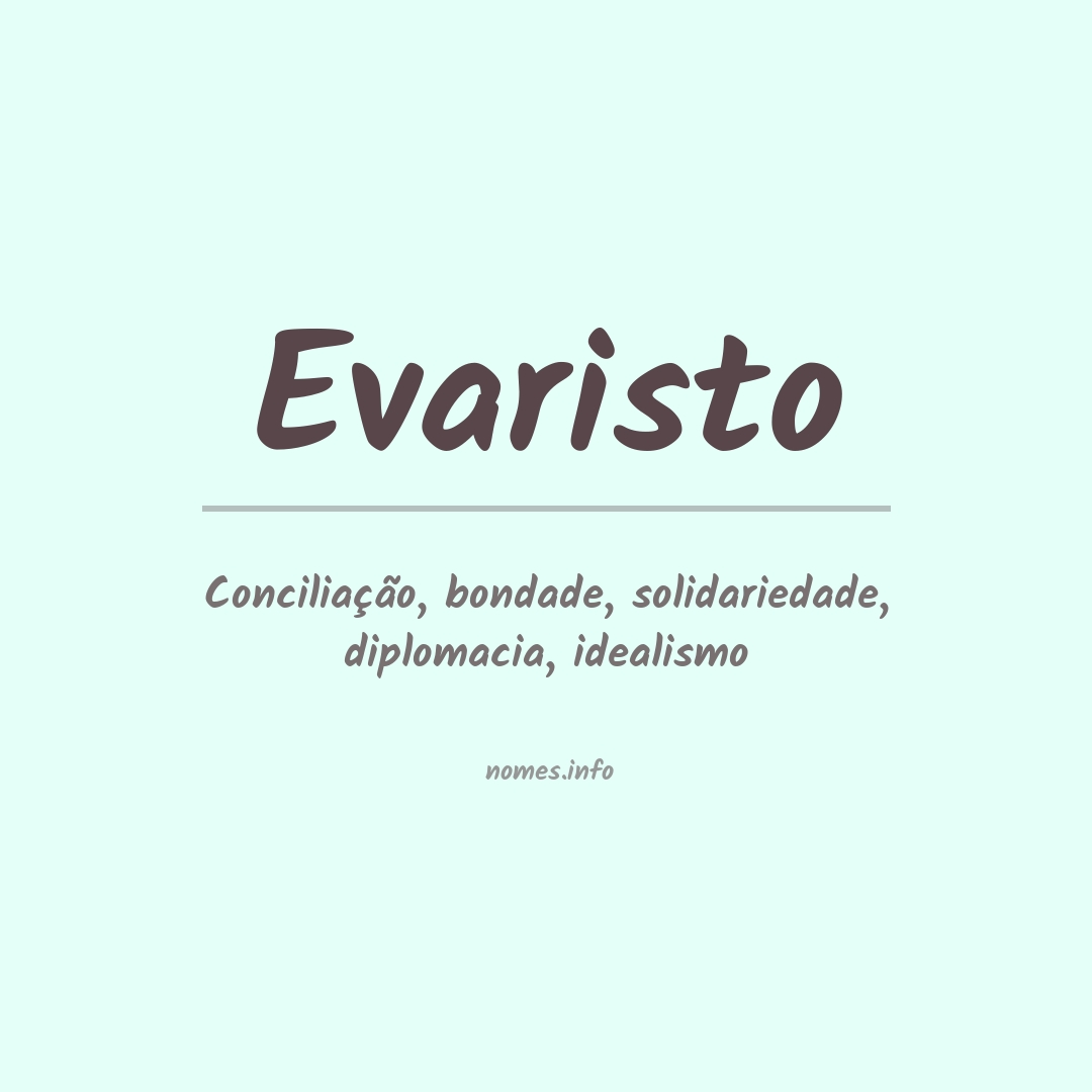 Significado do nome Evaristo