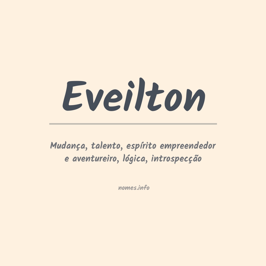 Significado do nome Eveilton