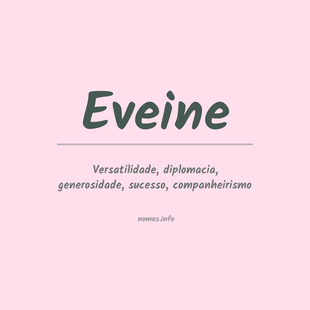 Significado do nome Eveine