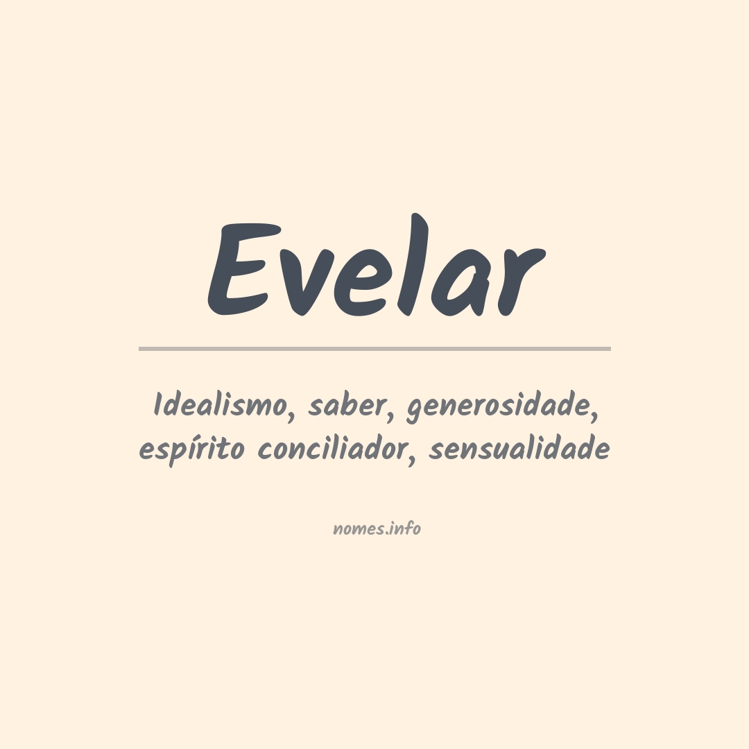 Significado do nome Evelar