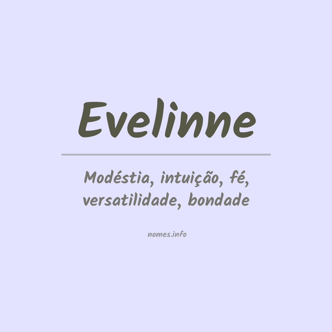 Significado do nome Evelinne