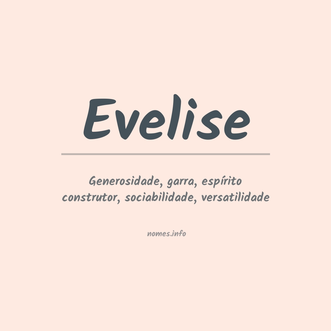 Significado do nome Evelise