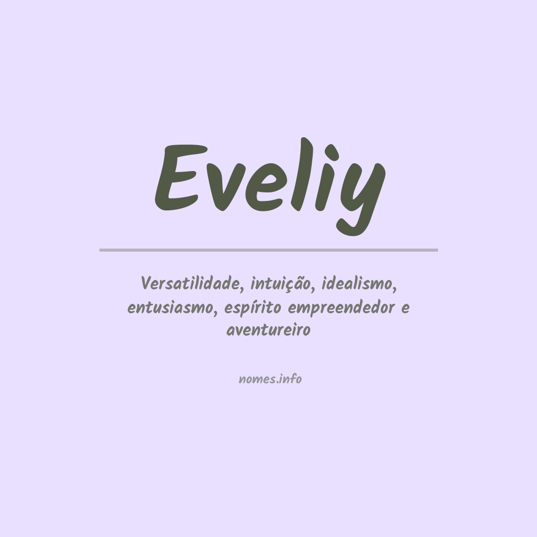 Significado do nome Eveliy