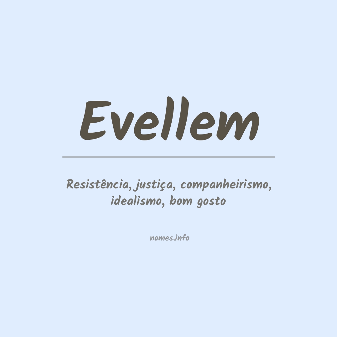 Significado do nome Evellem