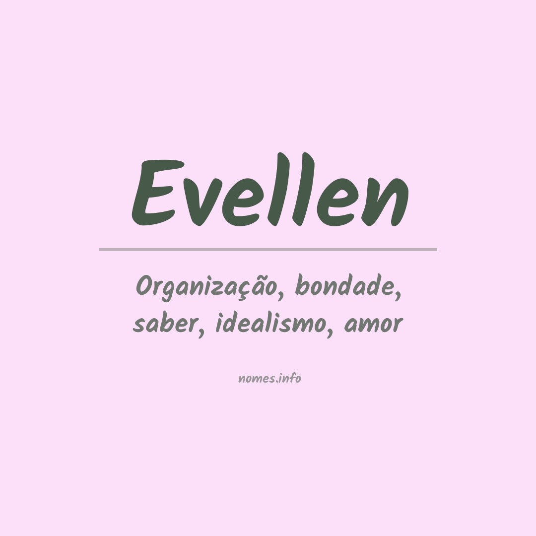 Significado do nome Evellen