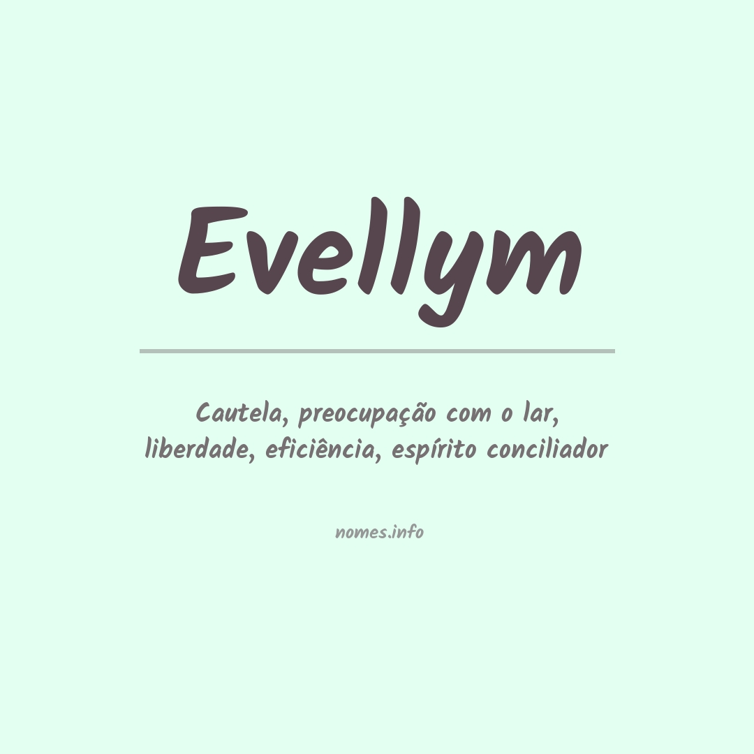 Significado do nome Evellym