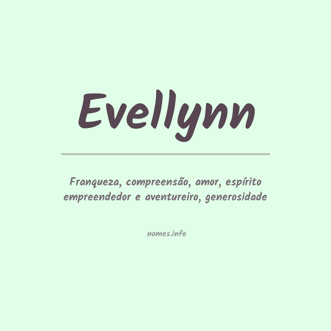 Significado do nome Evellynn