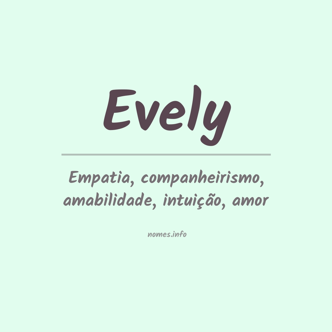 Significado do nome Evely