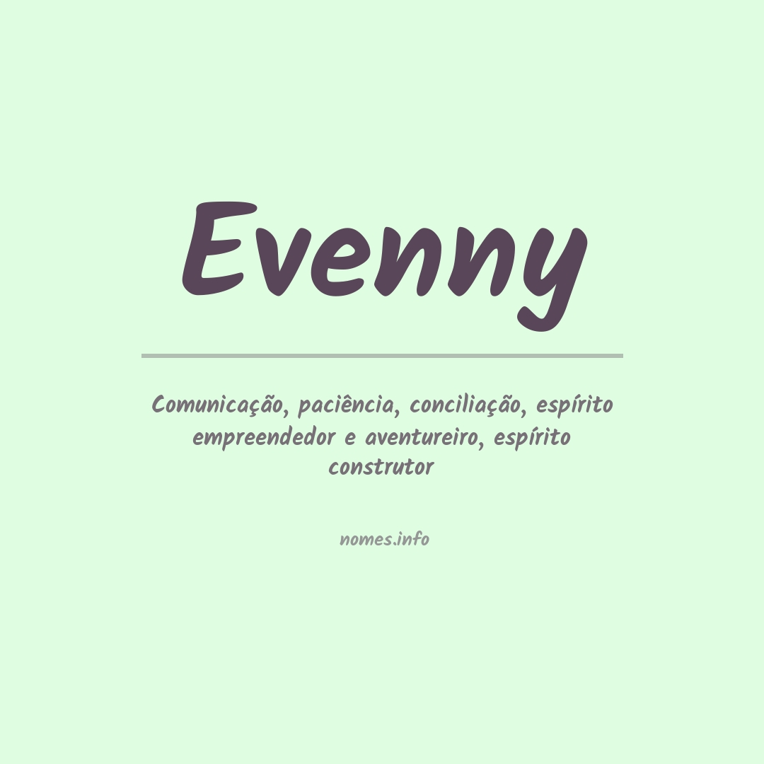 Significado do nome Evenny
