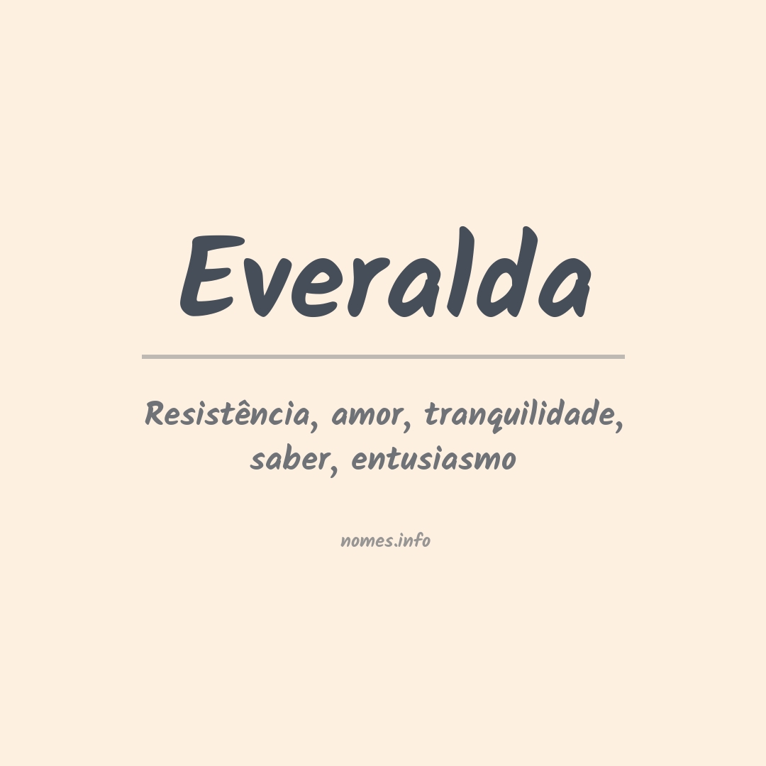 Significado do nome Everalda