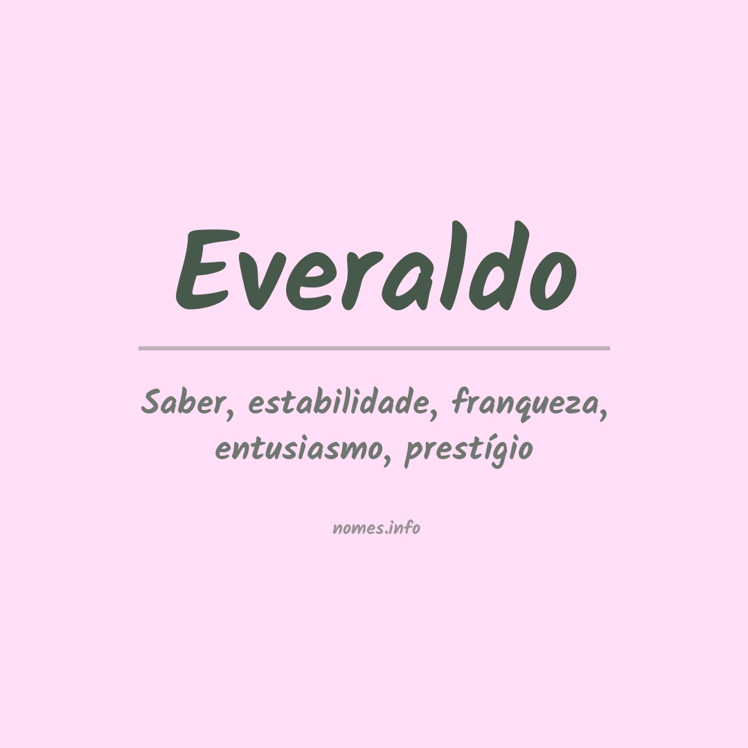 Significado do nome Everaldo