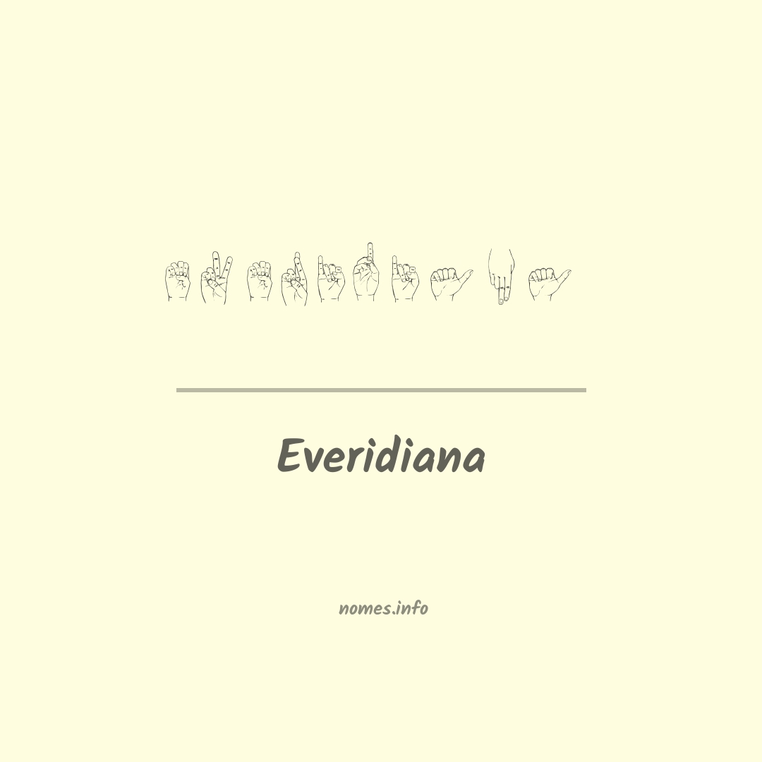 Everidiana em Libras