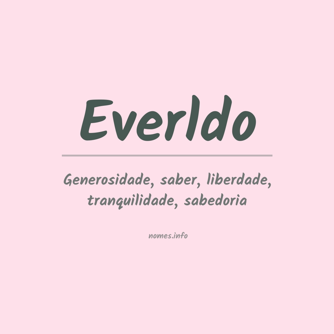 Significado do nome Everldo