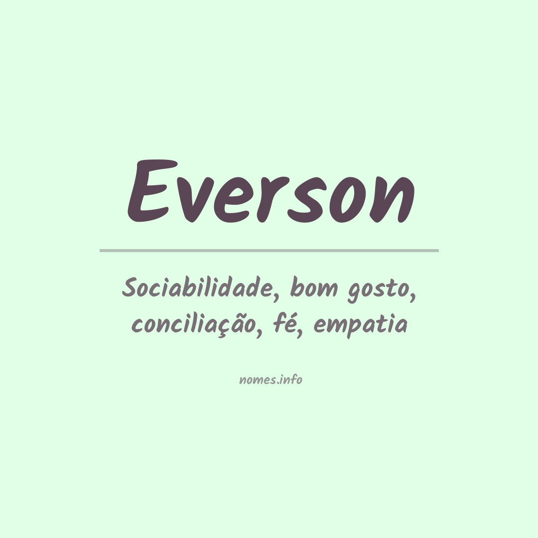 Significado do nome Everson