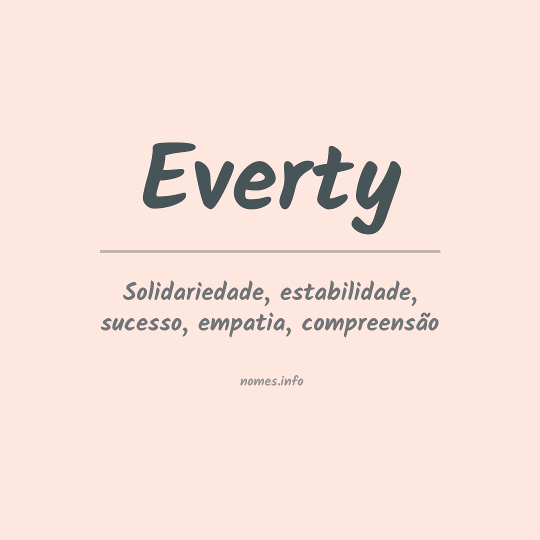 Significado do nome Everty