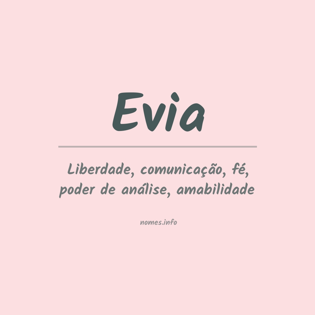 Significado do nome Evia