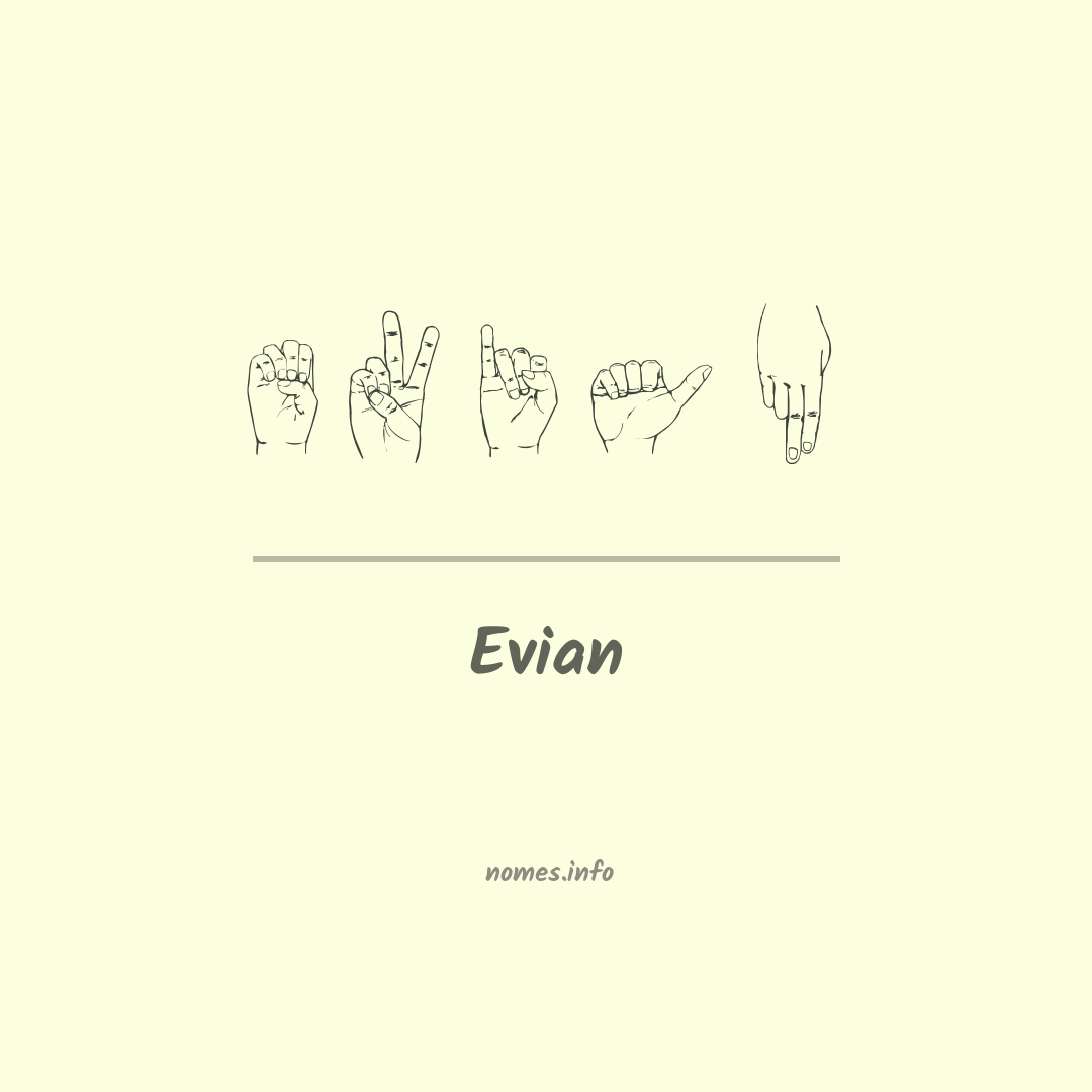 Evian em Libras
