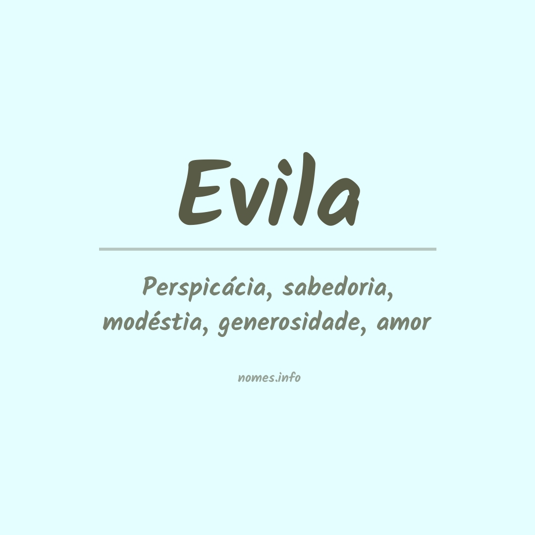 Significado do nome Evila