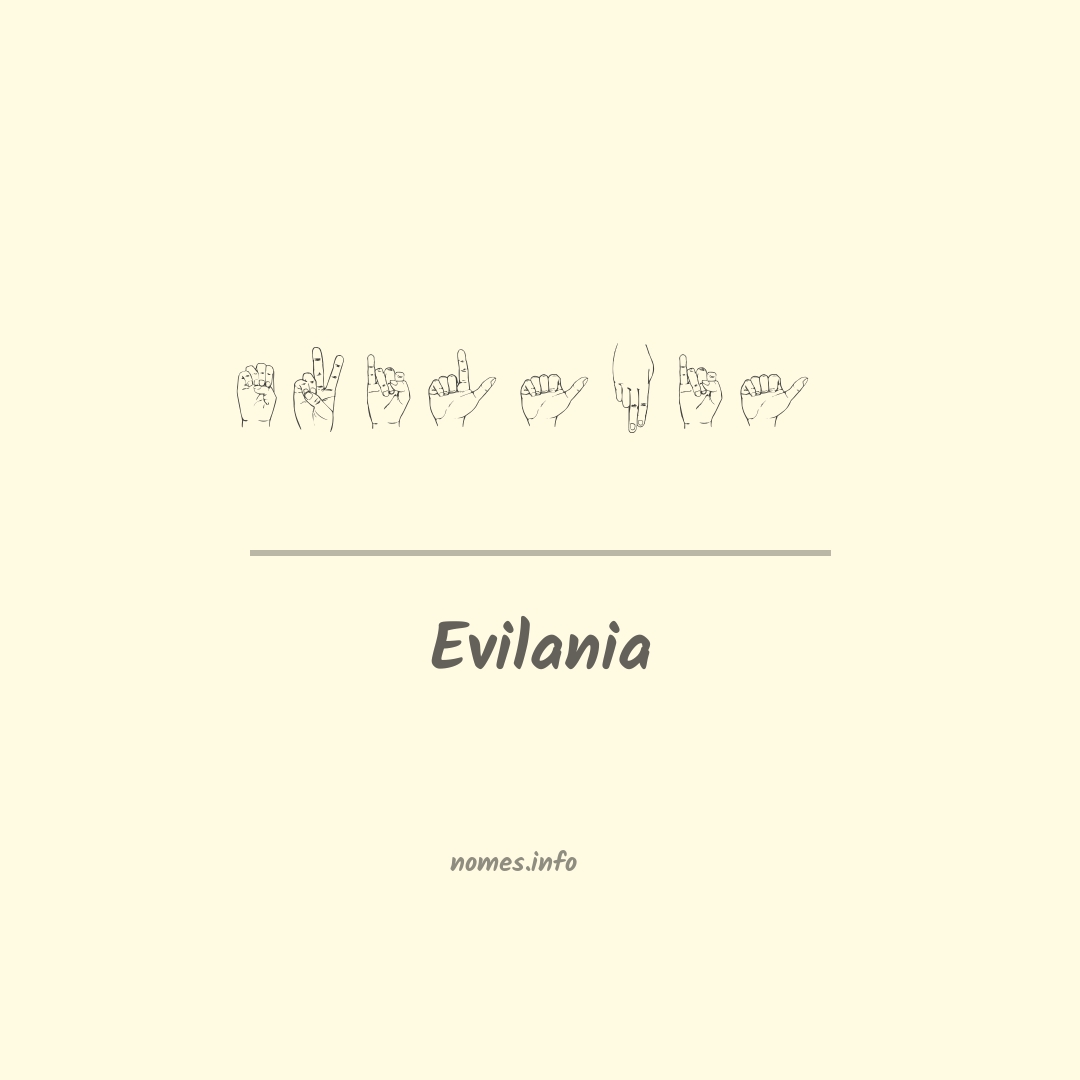 Evilania em Libras