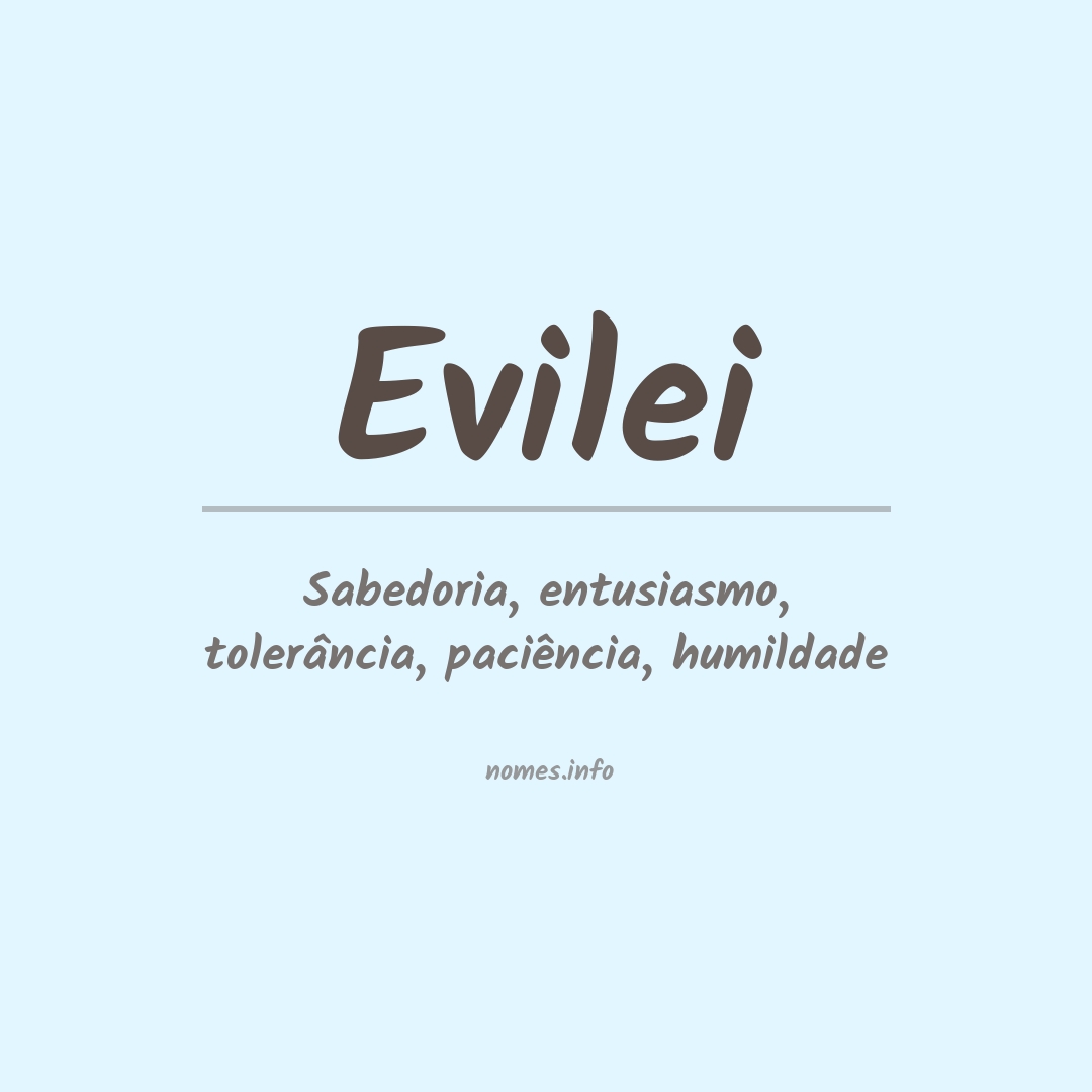 Significado do nome Evilei