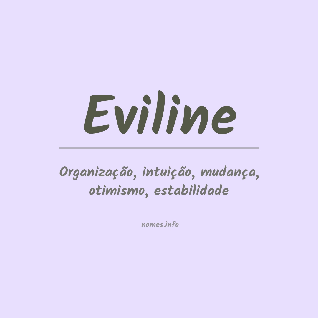 Significado do nome Eviline