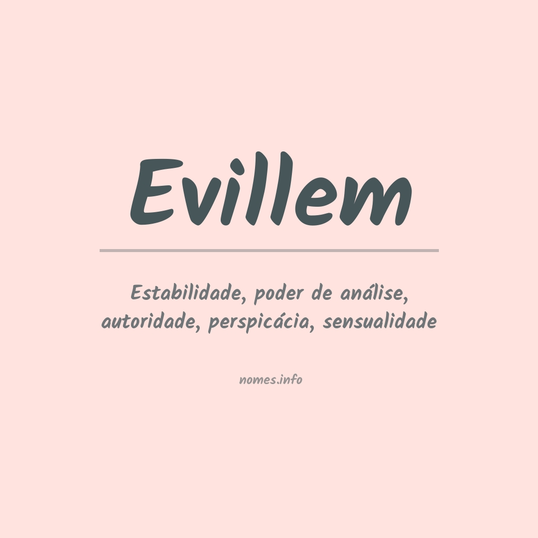Significado do nome Evillem