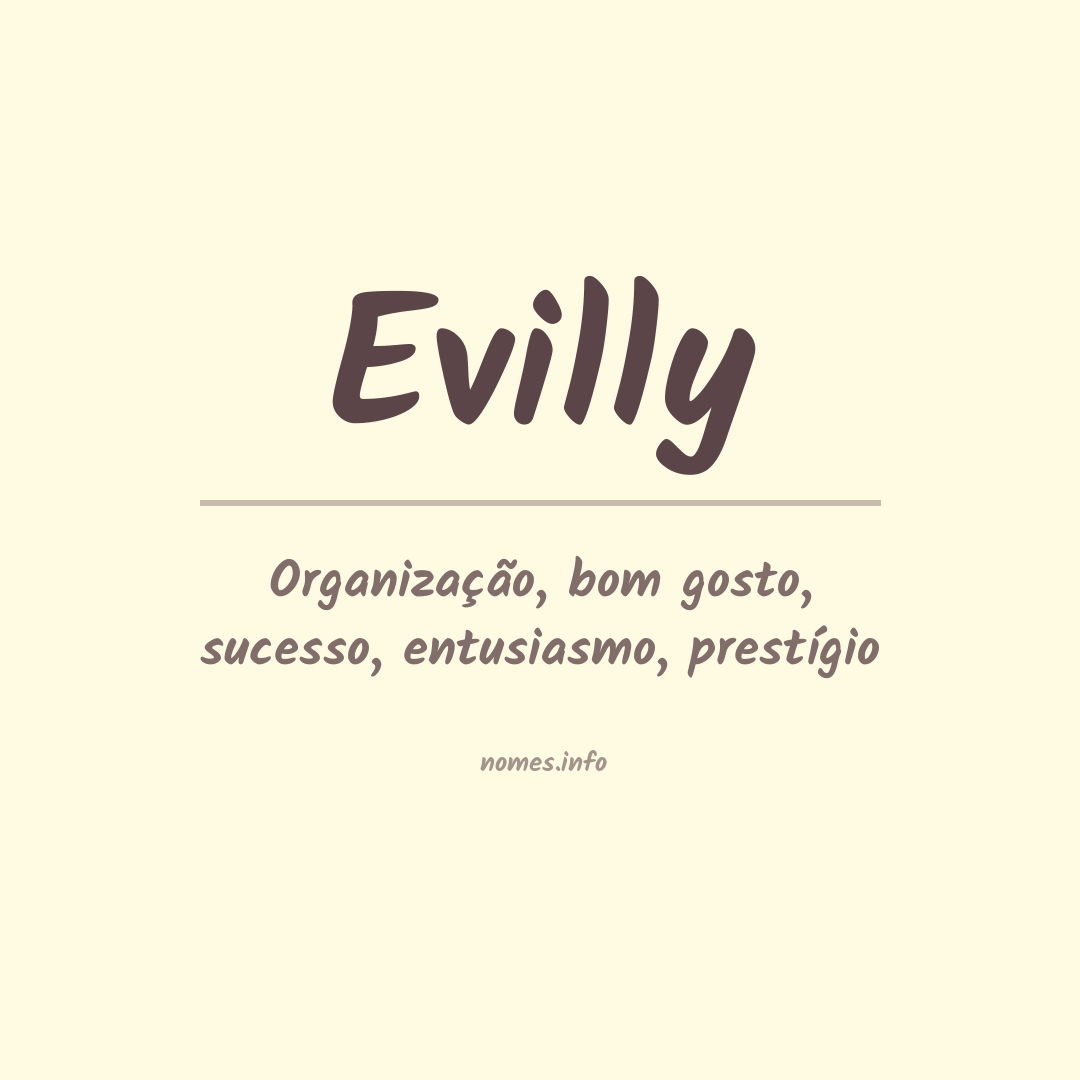 Significado do nome Evilly