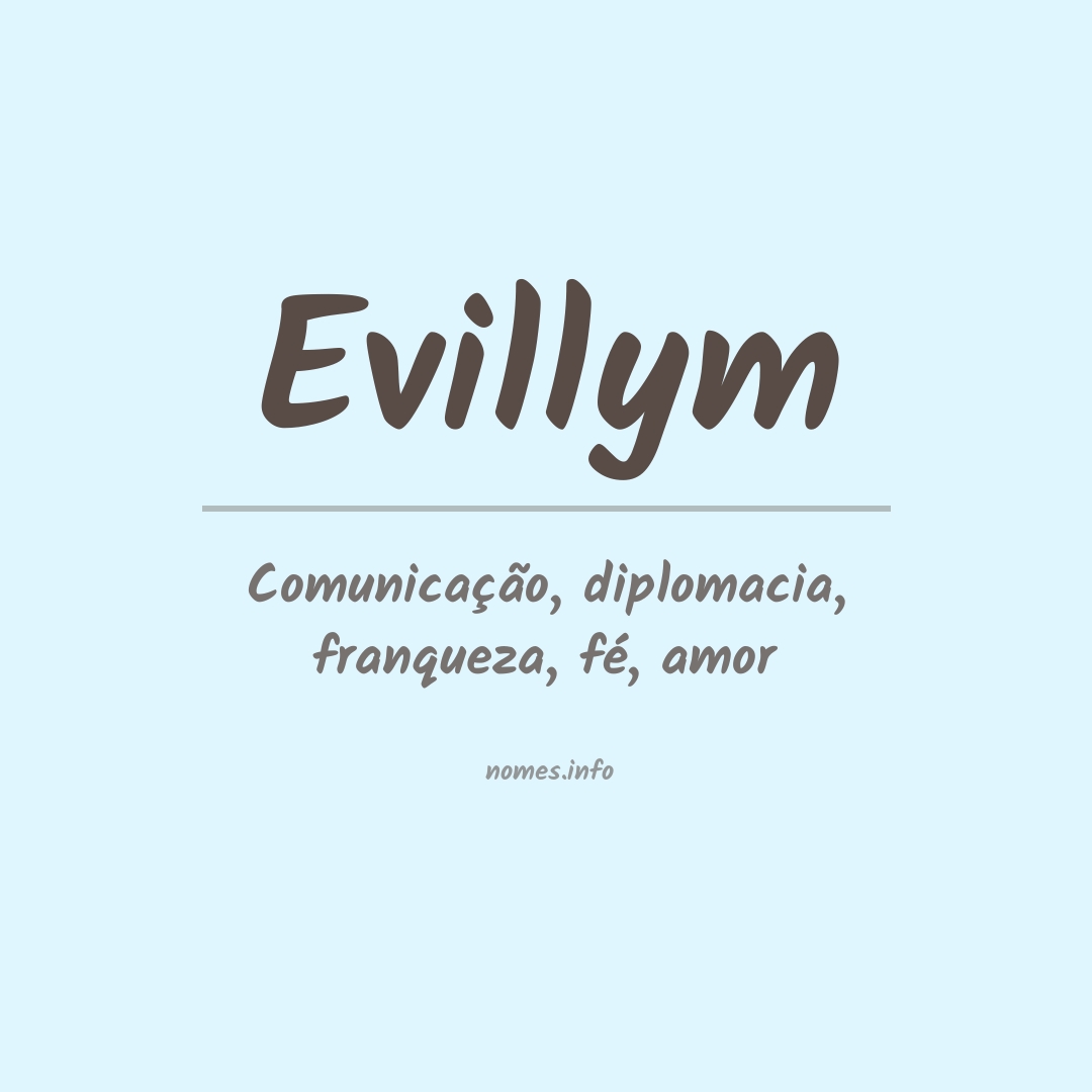 Significado do nome Evillym