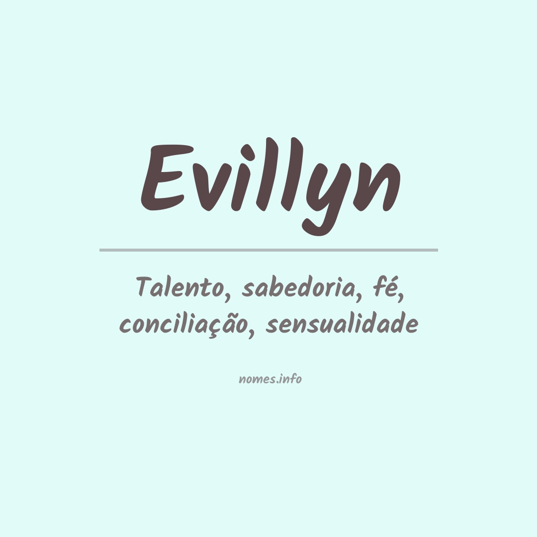 Significado do nome Evillyn