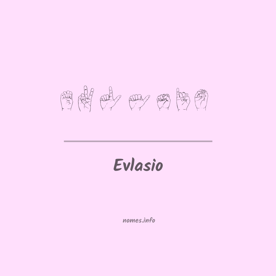 Evlasio em Libras