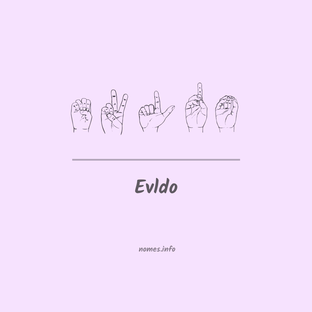 Evldo em Libras