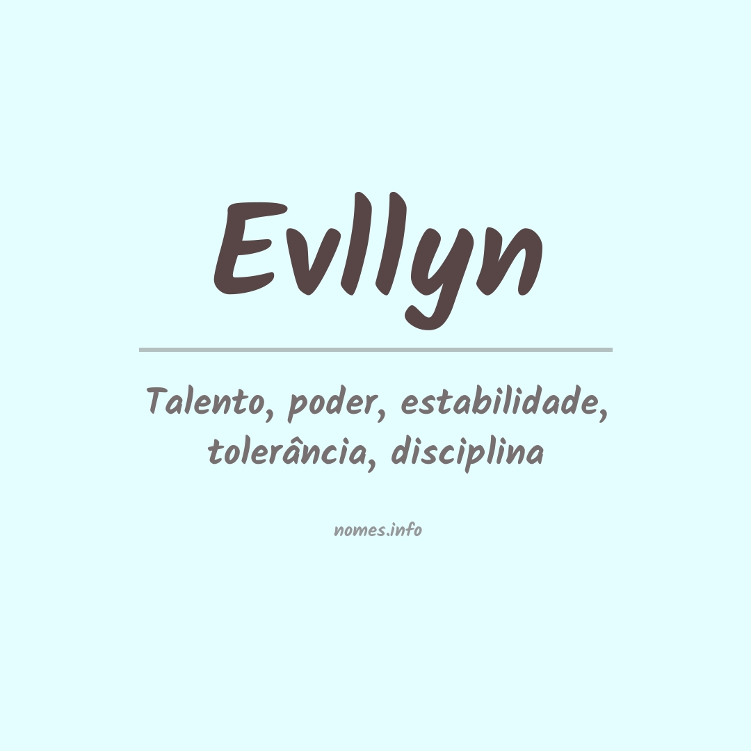 Significado do nome Evllyn